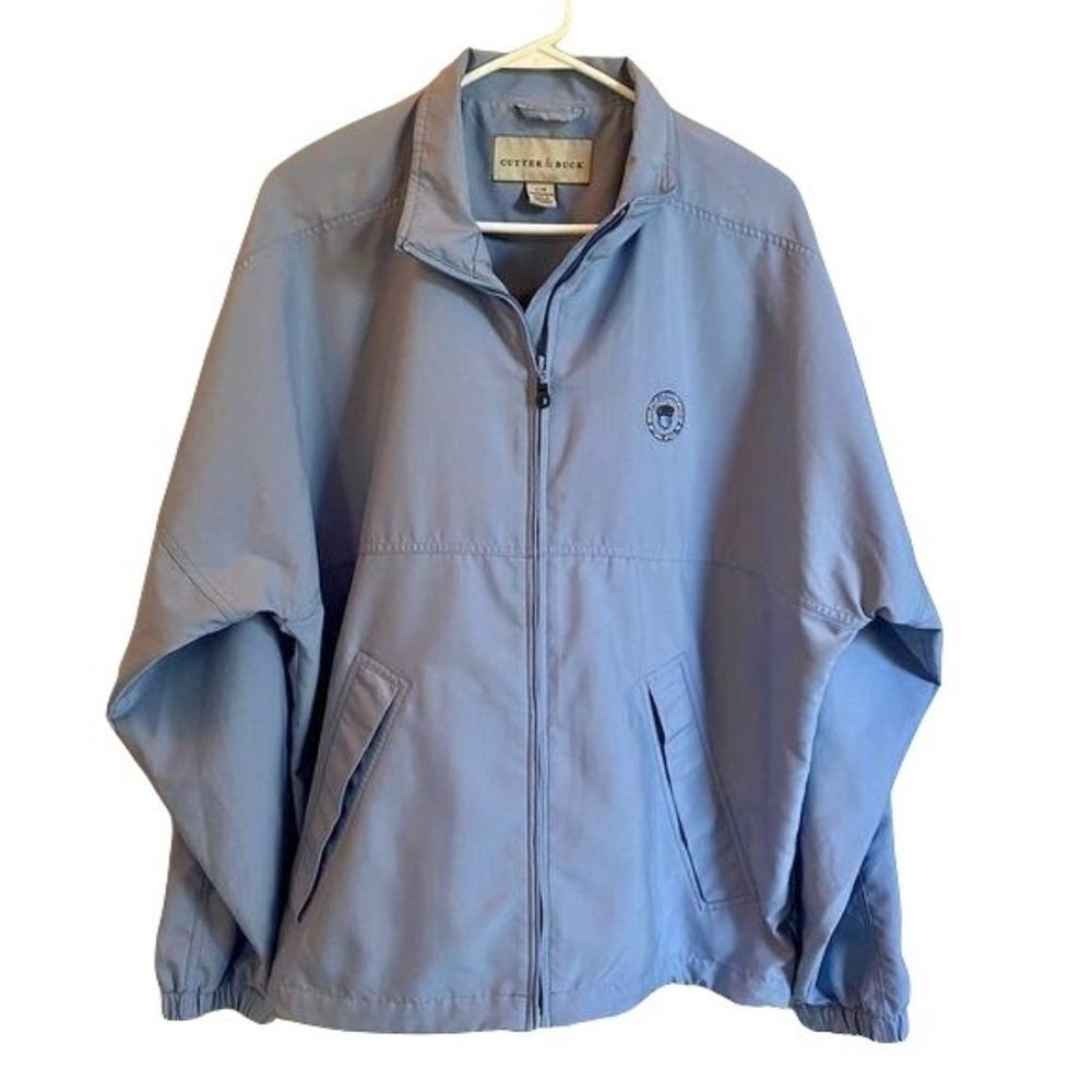85th PGA Oak Hill Country Club Mens Golf Jacket Cutter and Buck Large Blue